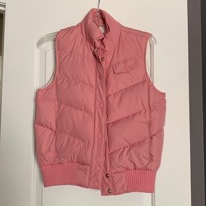 Pink down vest